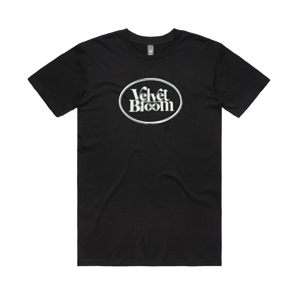 Velvet Bloom / Logo Black T-Shirt