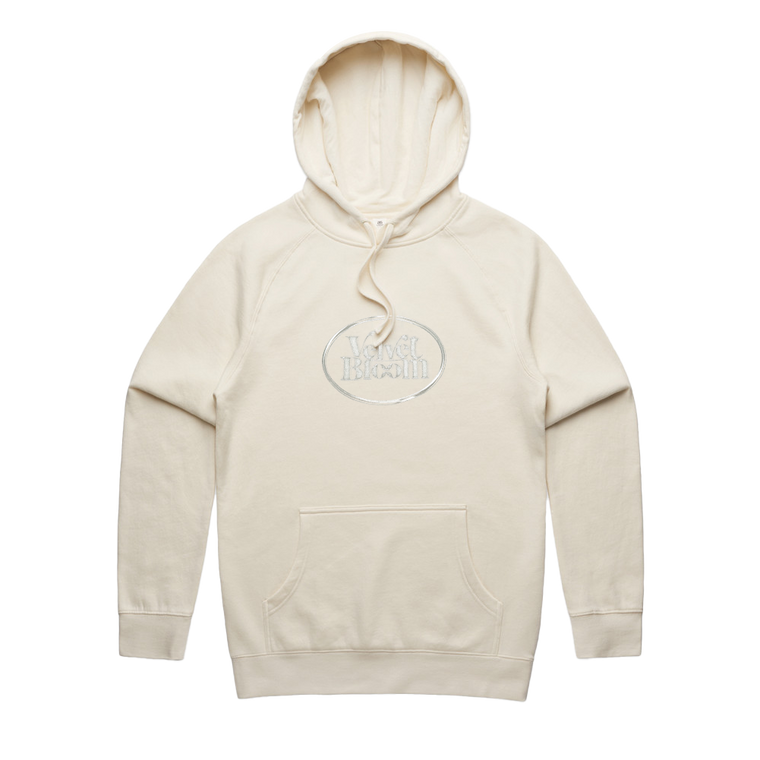 Velvet Bloom / Logo Ecru Hoodie