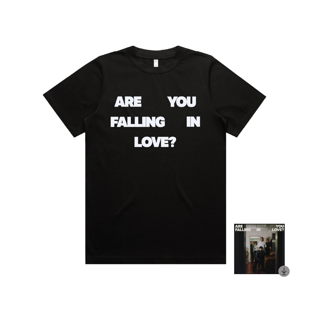 The Velvet Club / Are You Falling In Love? Black Crop Tee & Digital Download ***PRE-ORDER***