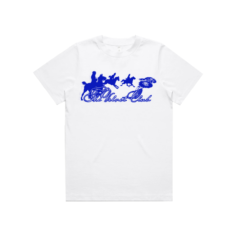 The Velvet Club / Year of the Horse White Crop Tee