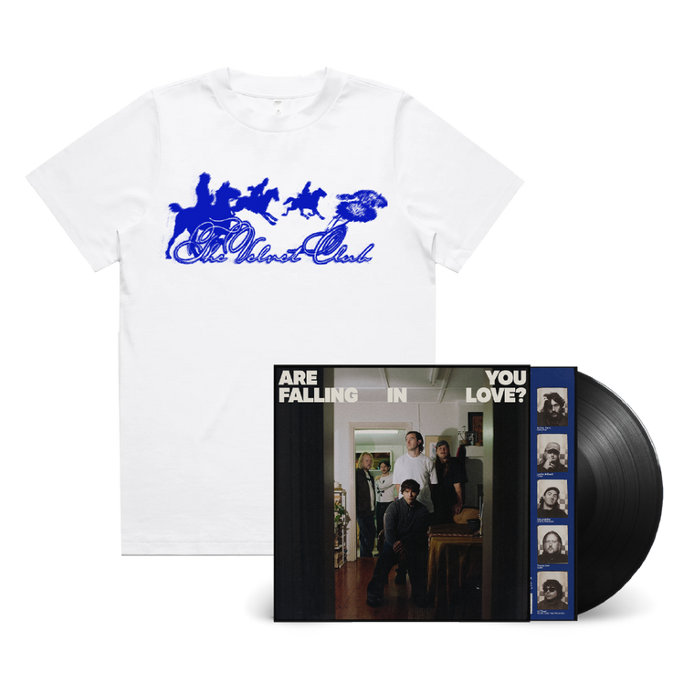 The Velvet Club / Are You Falling In Love? LP Black Vinyl & White Crop Tee