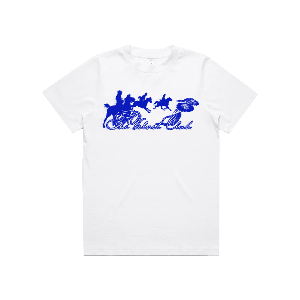 The Velvet Club / Year of the Horse White Crop Tee