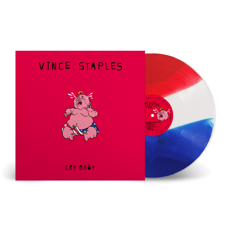 Vince Staples / Cry Baby LP Limited Edition Signed Tri Colour Vinyl