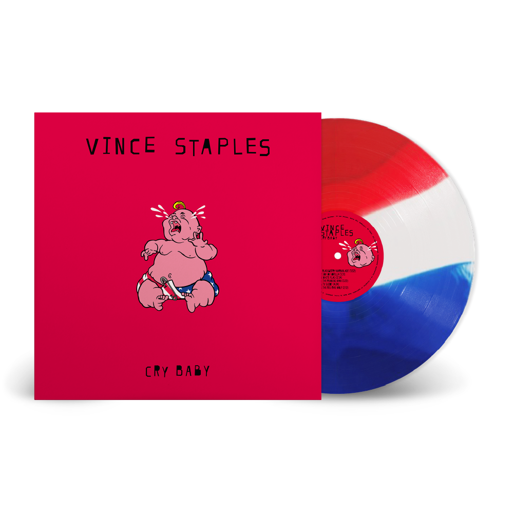 Vince Staples / Cry Baby LP Limited Edition Signed Tri Colour Vinyl ***PREORDER***