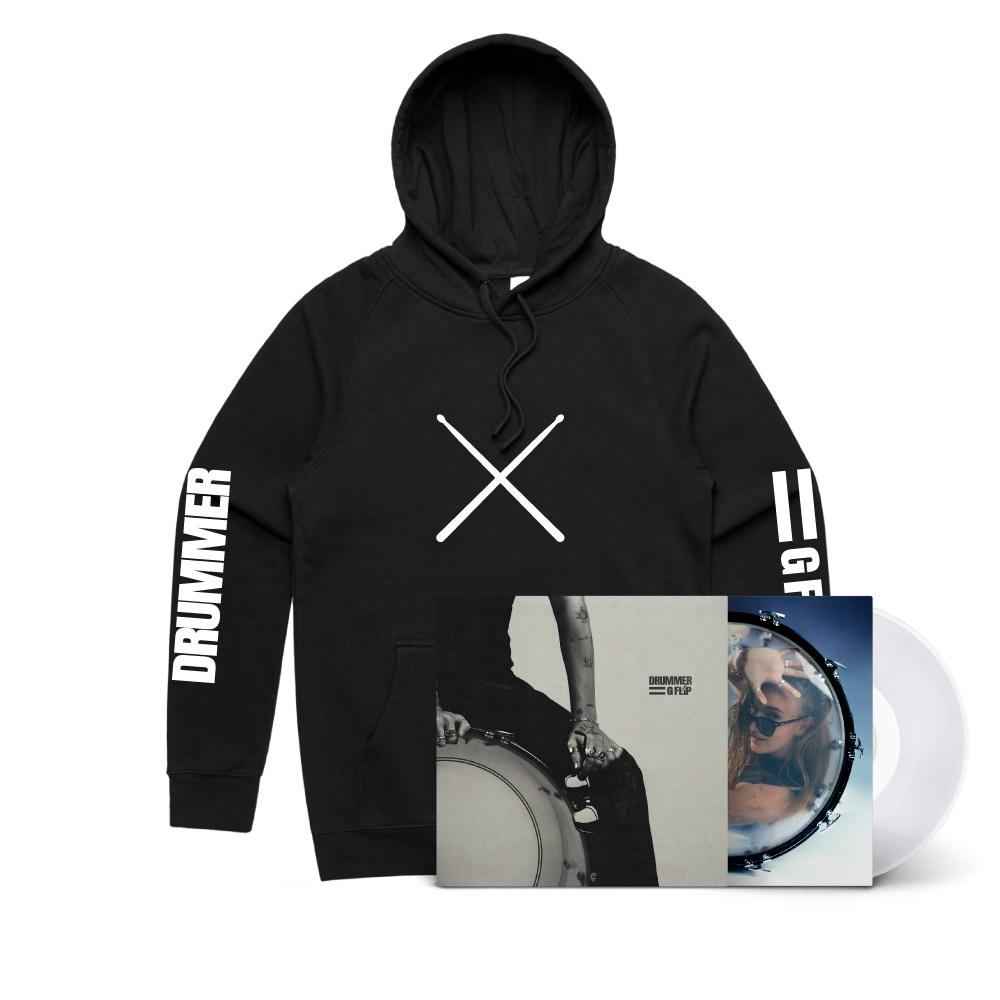 Lp Merch G Flip / Drummer LP Vinyl & Black Hoodie Bundle – sound-merch.com.au