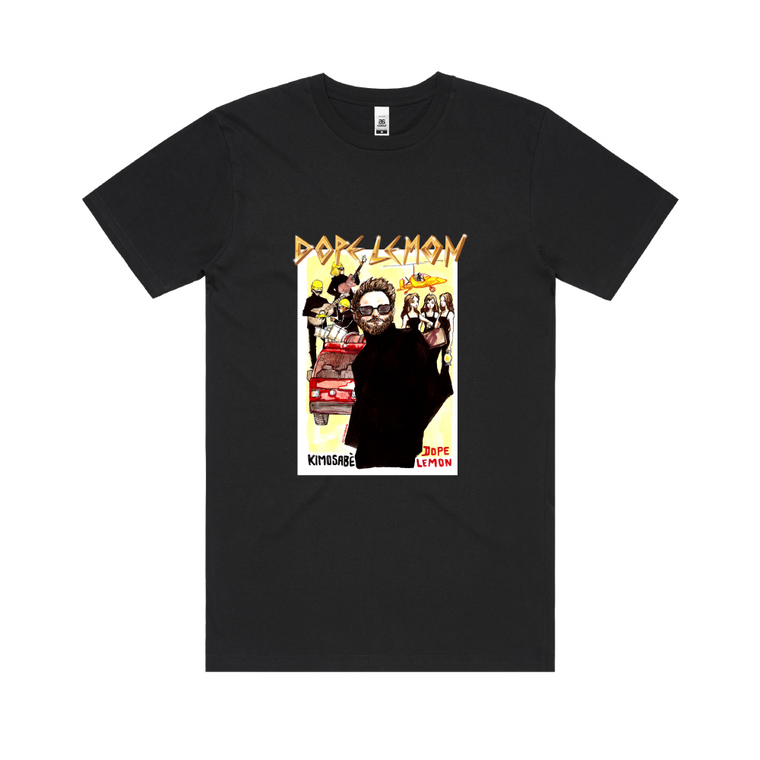 Dope Lemon / Watercolour Black T-shirt