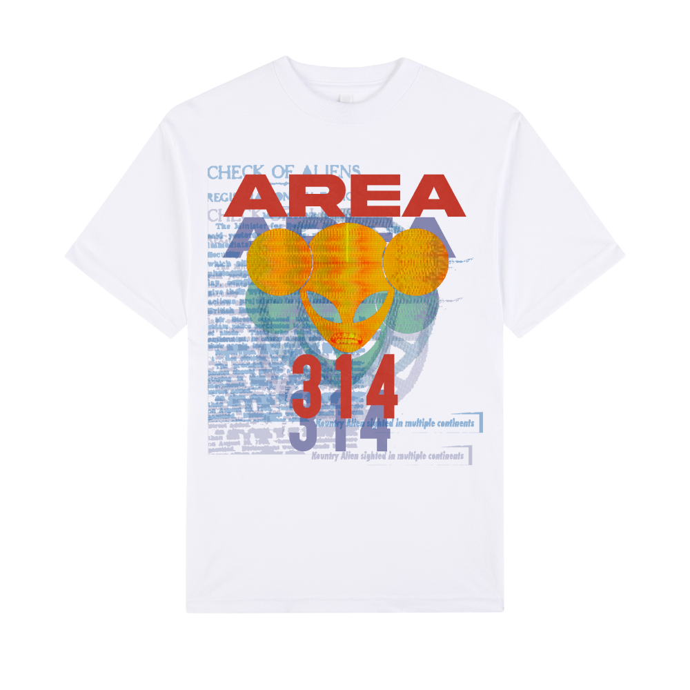 SMINO / AREA 314 White T-Shirt