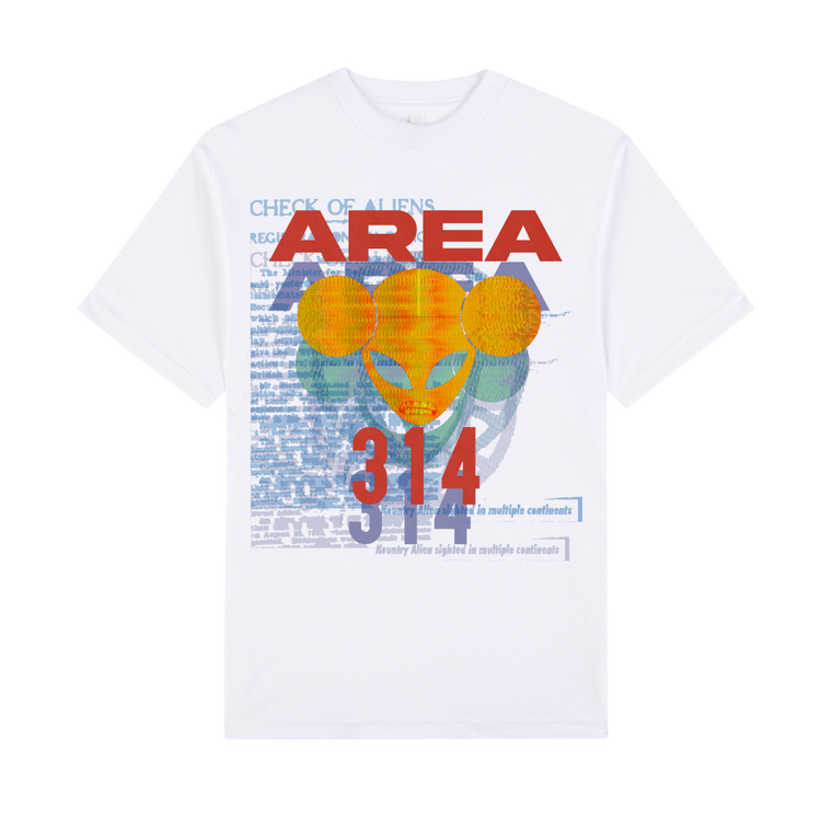 SMINO / AREA 314 White T-Shirt