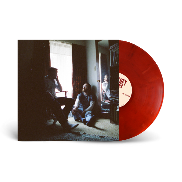 Whitney / Small Talk LP Crimson Moon Vinyl & Cream T-Shirt Bundle