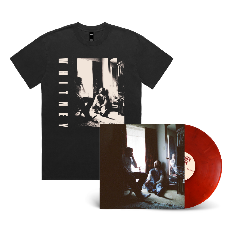 Whitney / Small Talk LP Crimson Moon Vinyl & Small Talk Black T-Shirt Bundle