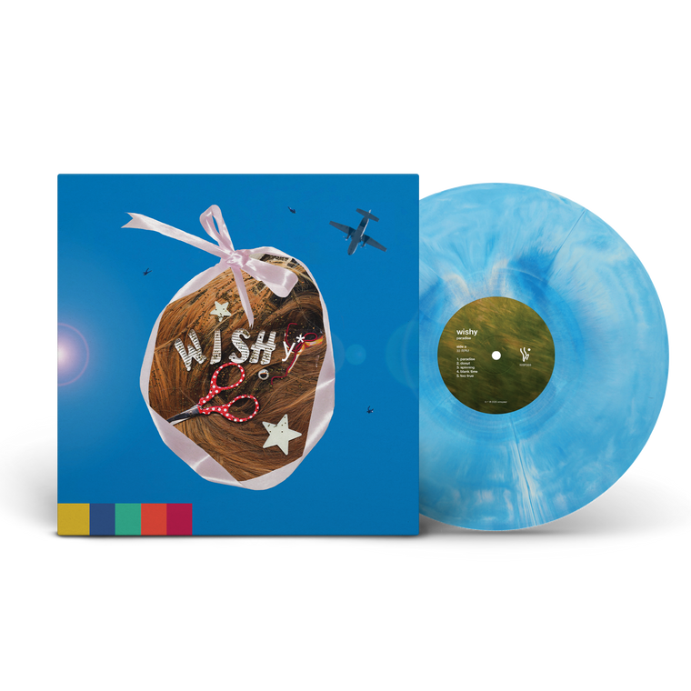 Wishy / Paradise on Planet Popstar LP Sky Blue Vinyl