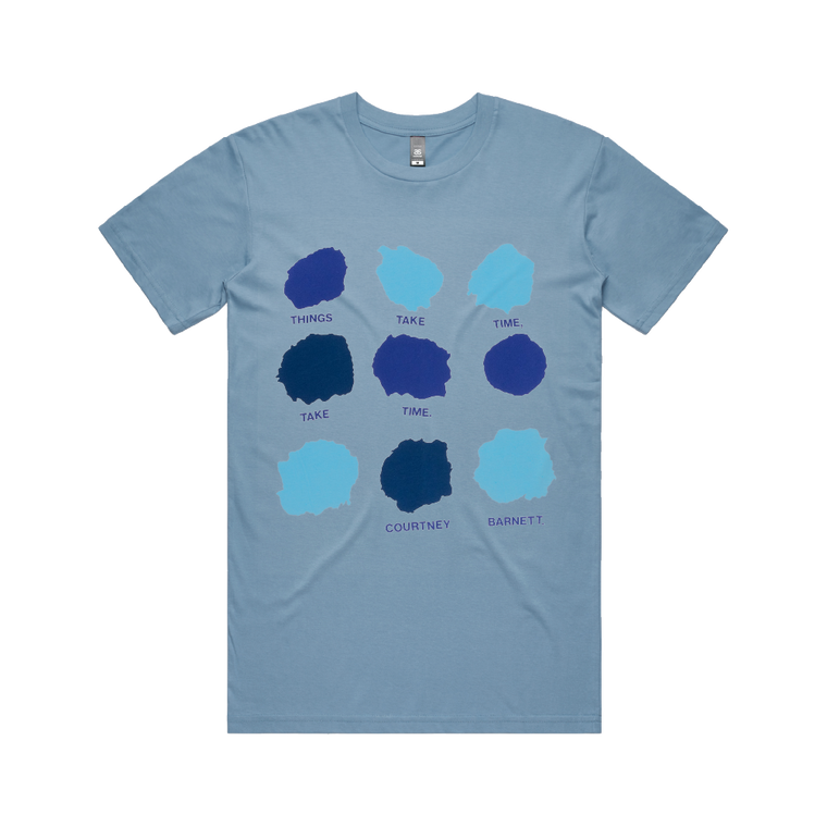 Courtney Barnett / 'Things Take Time, Take Time' Blue T Shirt