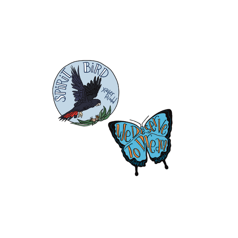 Xavier Rudd / Samantha Davies Artwork Sticker Bundle