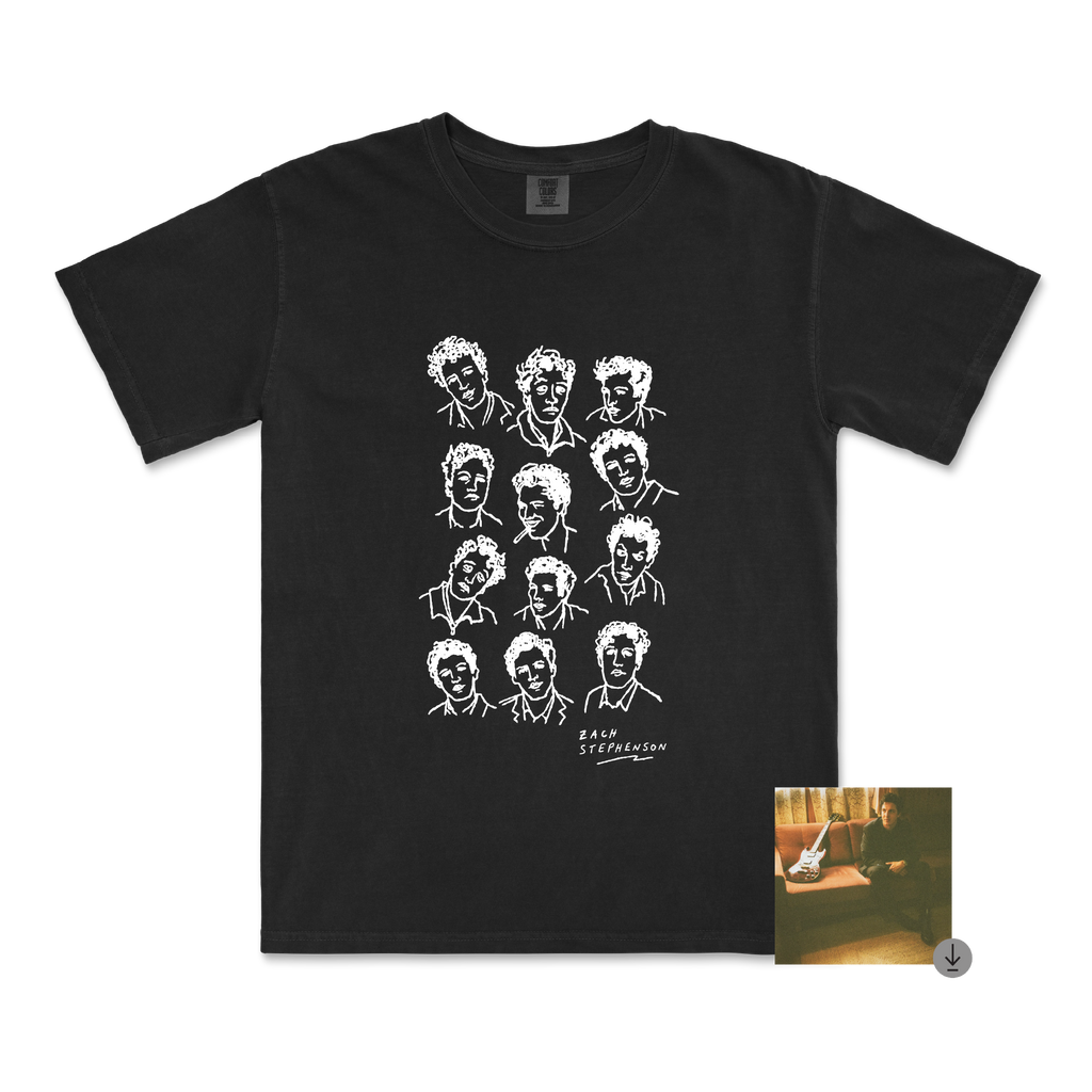 Zach Stephenson / Faces Black T-Shirt & Digital Download ***PRE-ORDER***