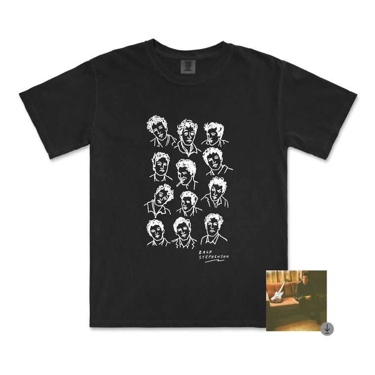 Zach Stephenson / Faces Black T-Shirt & Digital Download ***PRE-ORDER***