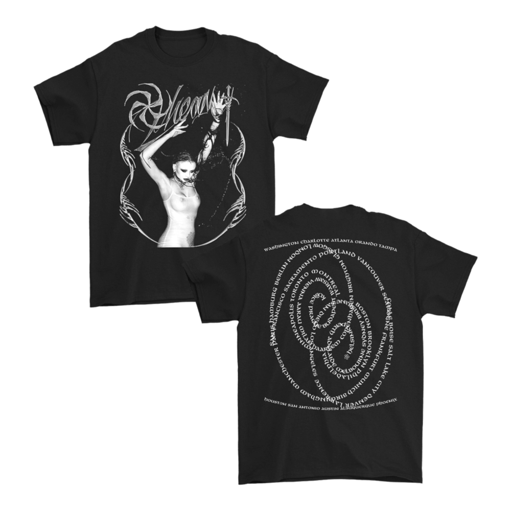 Zheani / Goddess Tour Dates Black T-Shirt