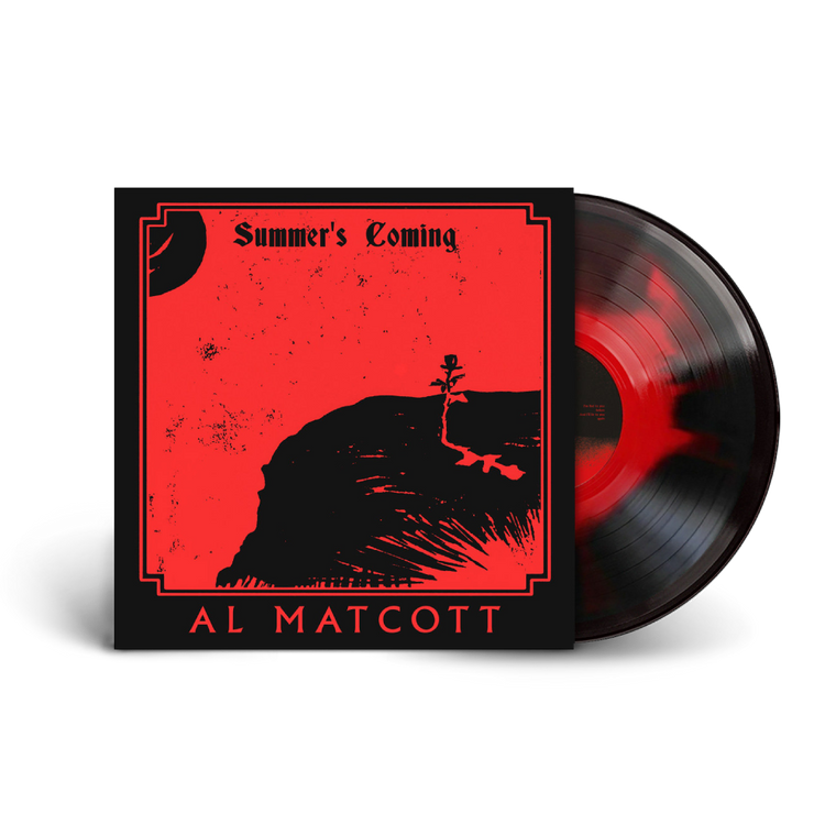 Al Matcott / Summer's Coming LP Limited Edition Black & Red Smash Vinyl