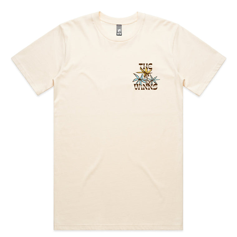 The VANNS / Blue Flowers Cream T-Shirt