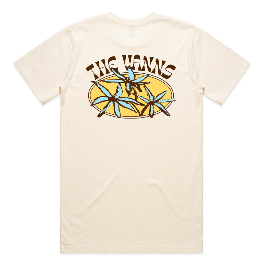 The VANNS / Blue Flowers Cream T-Shirt