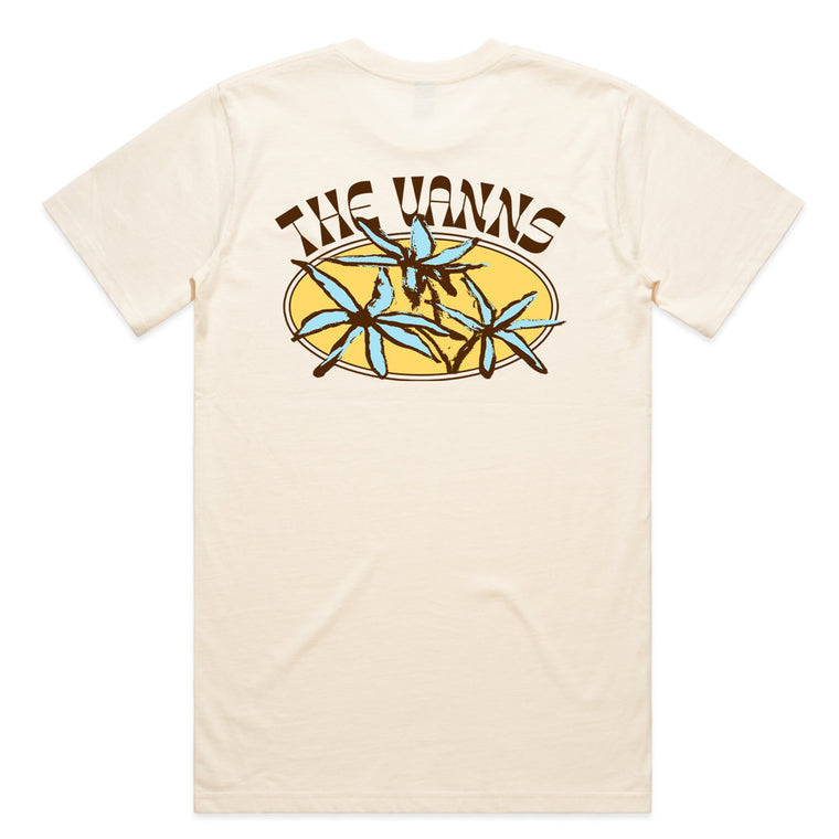 The VANNS / Blue Flowers Cream T-Shirt