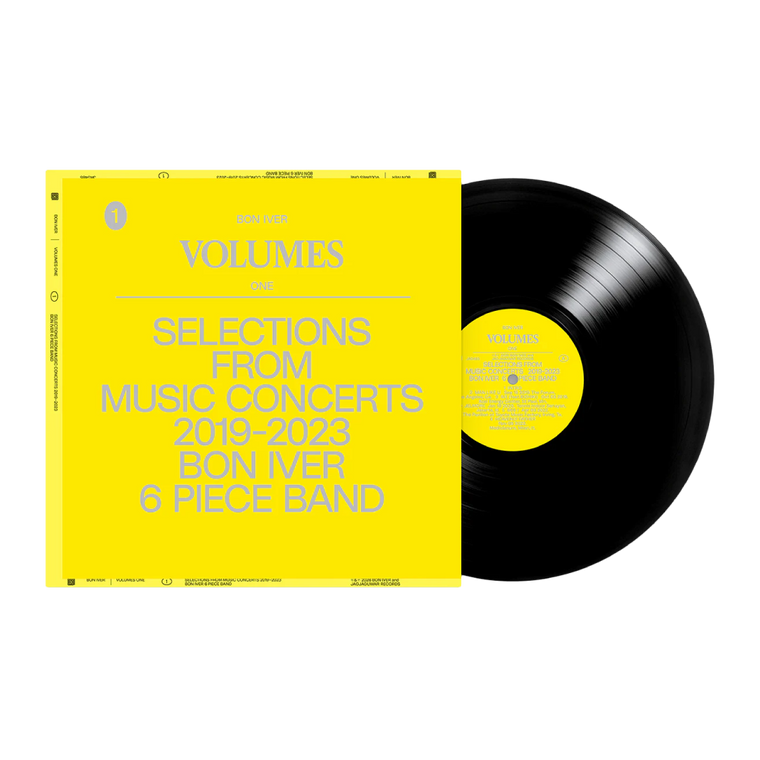 Bon Iver / Volumes: One "Selections From Music Concerts 2019-2023 Bon Iver 6 Piece Band” LP Black Vinyl