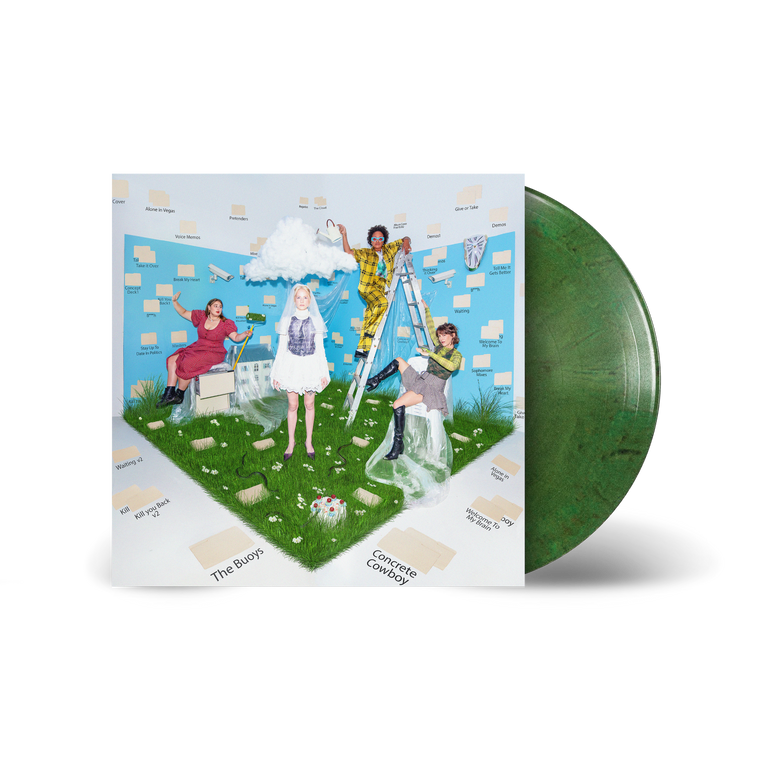 The Buoys / Concrete Cowboy LP Recycled Green Regrind Vinyl ***PRE-ORDER***