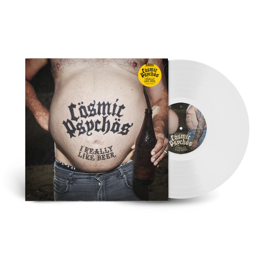 Cosmic Psychos / I Really Like Beer LP Clear Vinyl