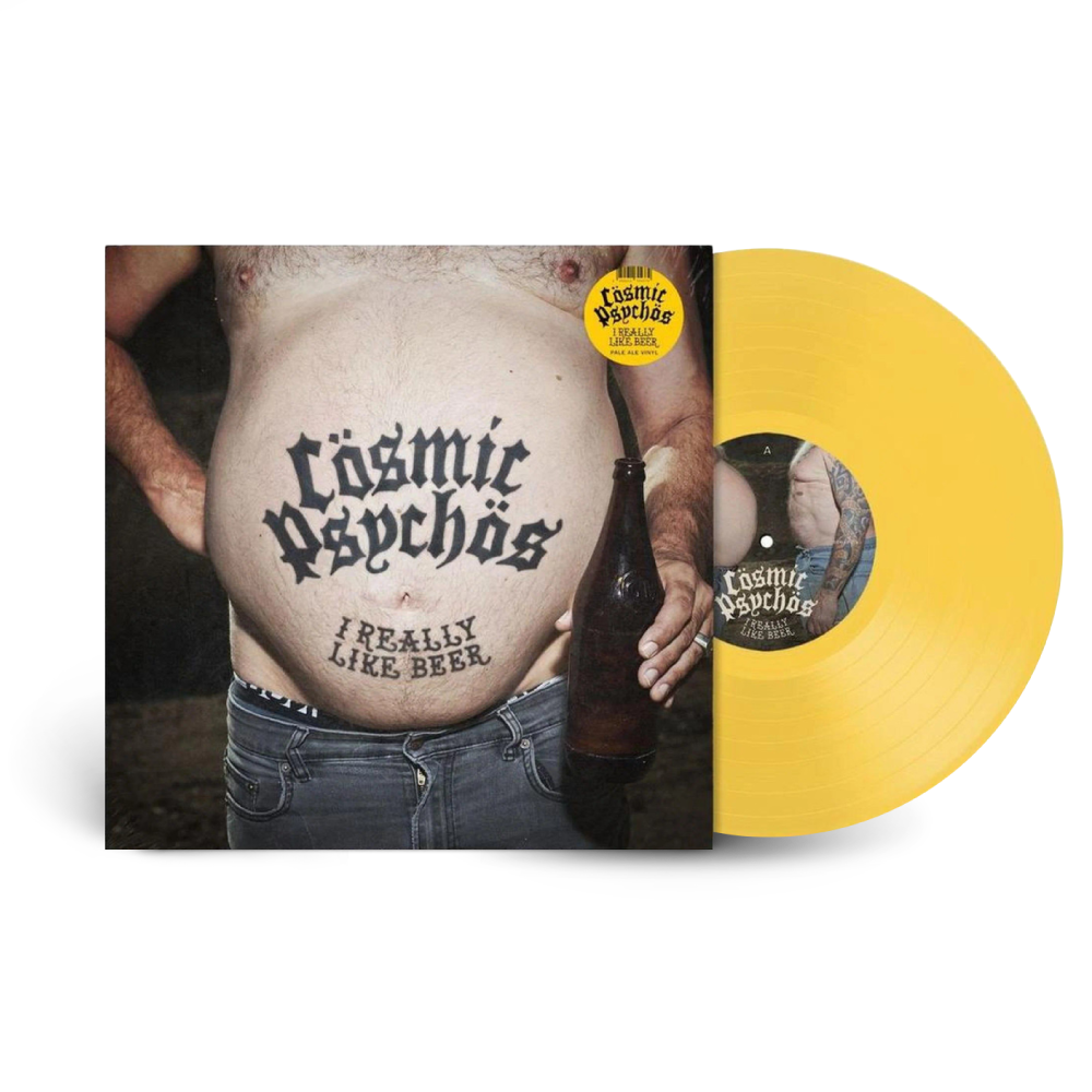 Cosmic Psychos / I Really Like Beer LP Pale Ale Yellow Vinyl