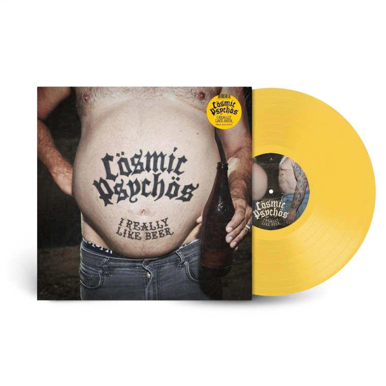 Cosmic Psychos / I Really Like Beer LP Pale Ale Yellow Vinyl