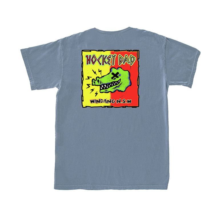 Hockey Dad / Windang Croc T-Shirt Blue