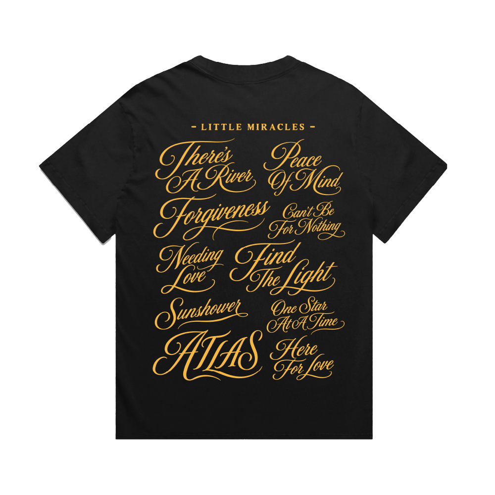 Dan Sultan / Little Miracles Black T-Shirt & Digital Download ***PRE-ORDER***