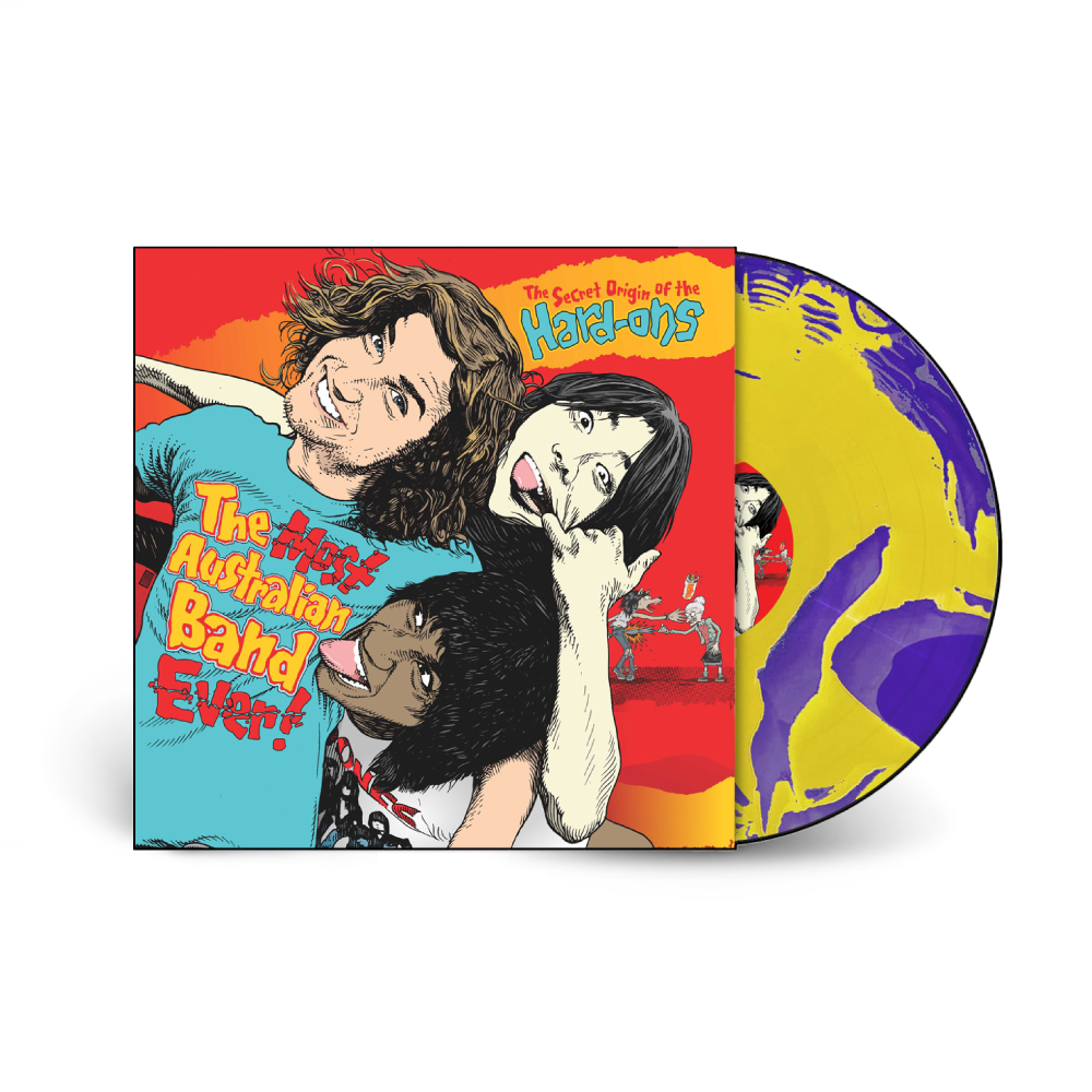 Hard-Ons / The Most Australian Band Ever! LP Purple and Yellow Smash Vinyl