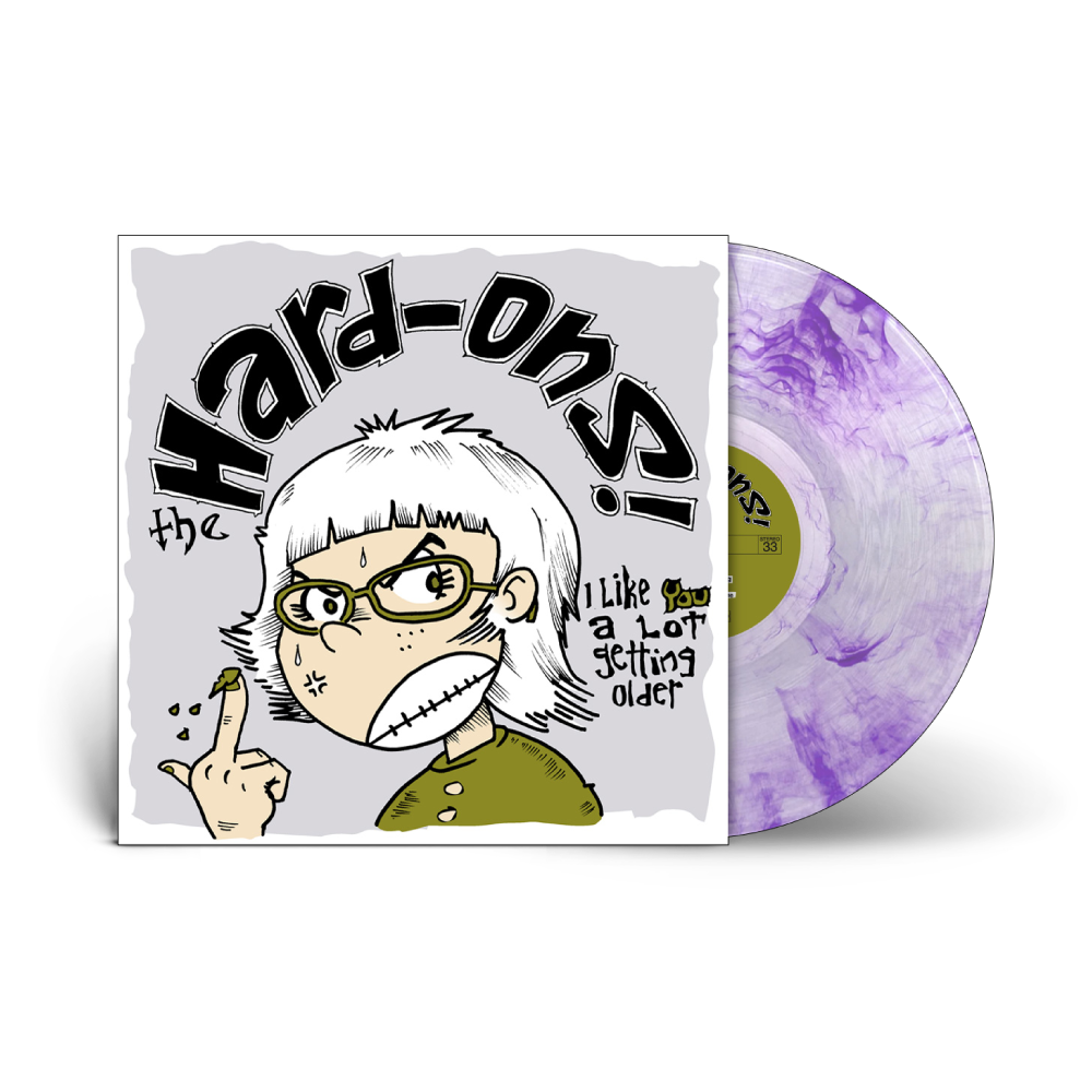 Hard-Ons / I Like You A Lot Getting Older LP Limited Edition Clear with Purple Smoke Vinyl (Soundmerch exclusive) ***PRE-ORDER***