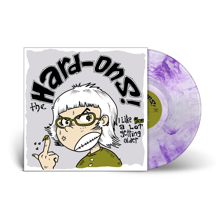 Hard-Ons / I Like You A Lot Getting Older LP Limited Edition Clear with Purple Smoke Vinyl (Soundmerch exclusive)