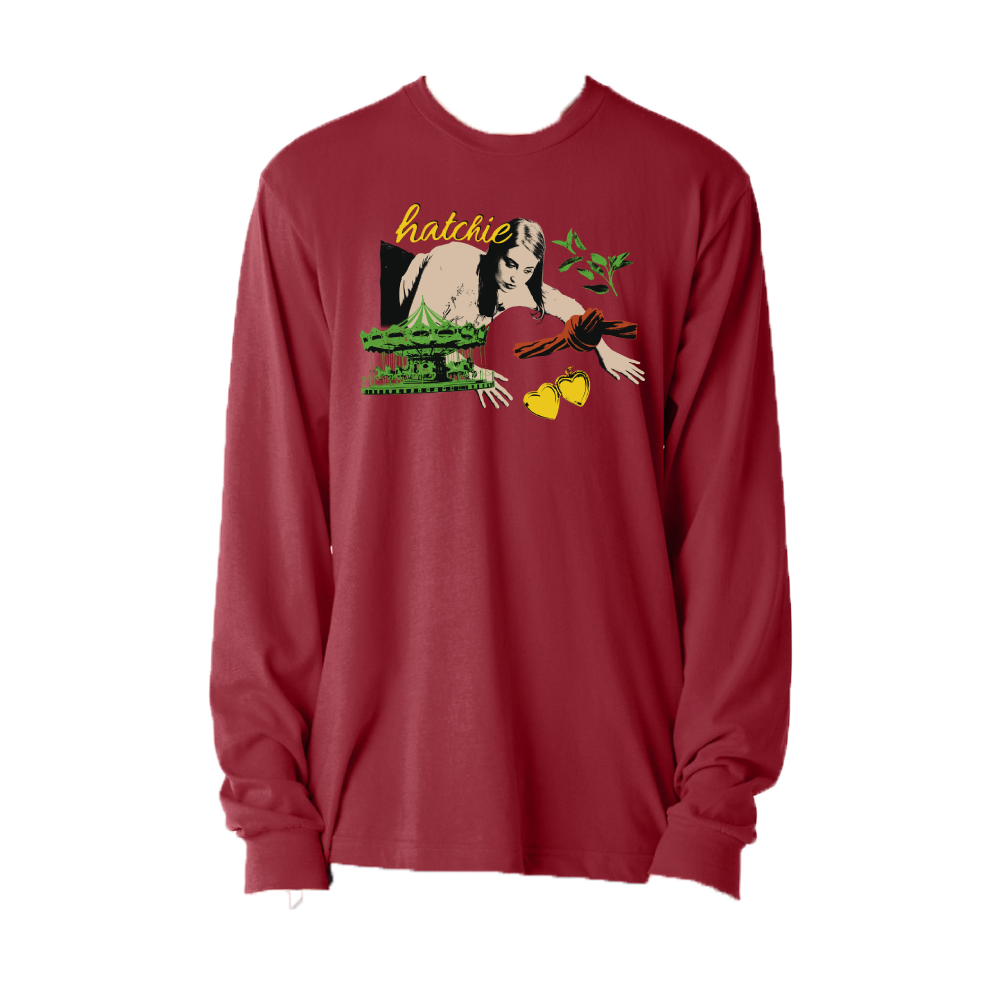 Hatchie / Liquorice Collage Crimson Longsleeve T-Shirt