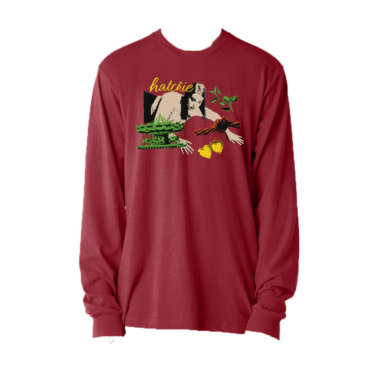 Hatchie / Liquorice Collage Crimson Longsleeve T-Shirt