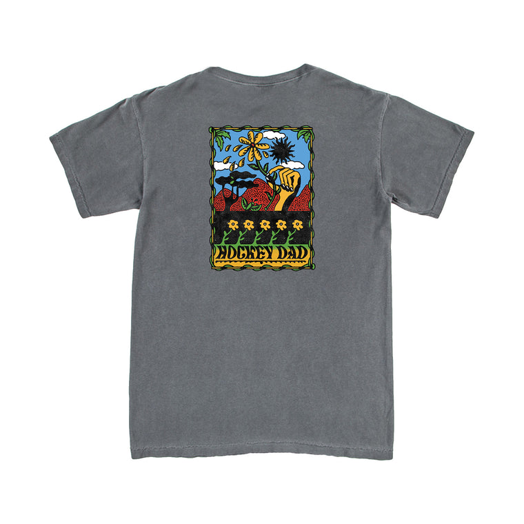 Hockey Dad / Flowers T-Shirt Pepper