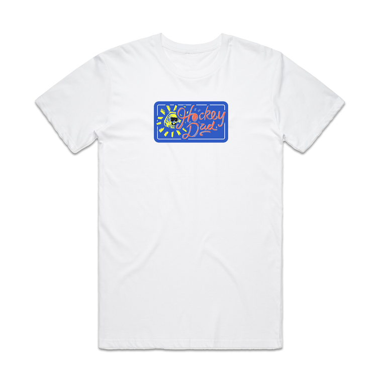Hockey Dad / Sun T-Shirt White