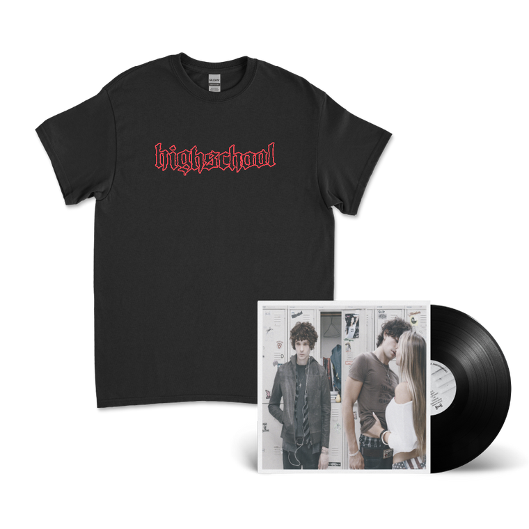 HighSchool OG Black T-Shirt & Black Vinyl LP Bundle