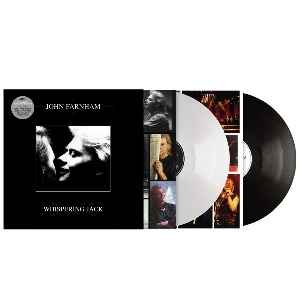 John Farnham / Whispering Jack 2xLP 40th Anniversary White/Black Vinyl