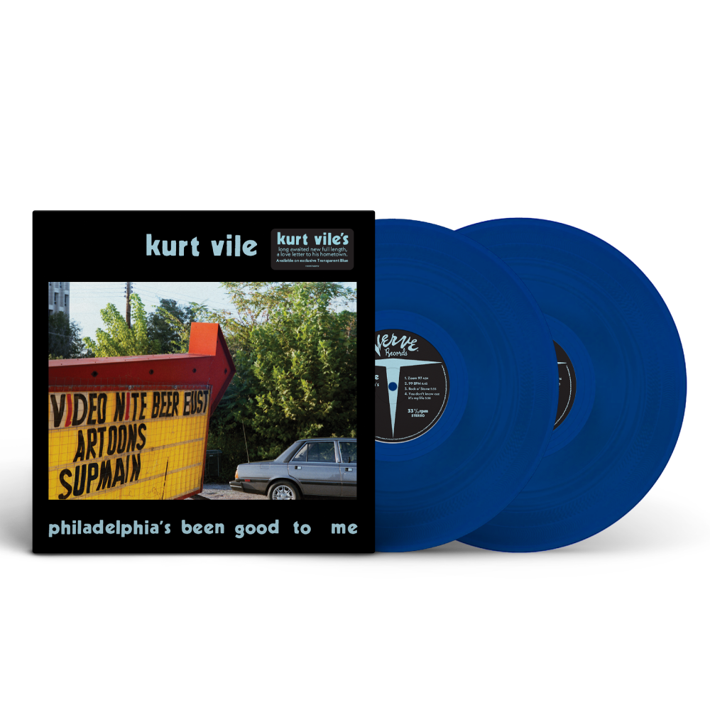 Kurt Vile / Philadelphia's been good to me 2xLP Transparent Blue Vinyl ***PRE-ORDER***