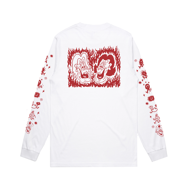 Hockey Dad / Cartoon Longsleeve Cream
