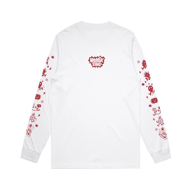 Hockey Dad / Cartoon Longsleeve Cream