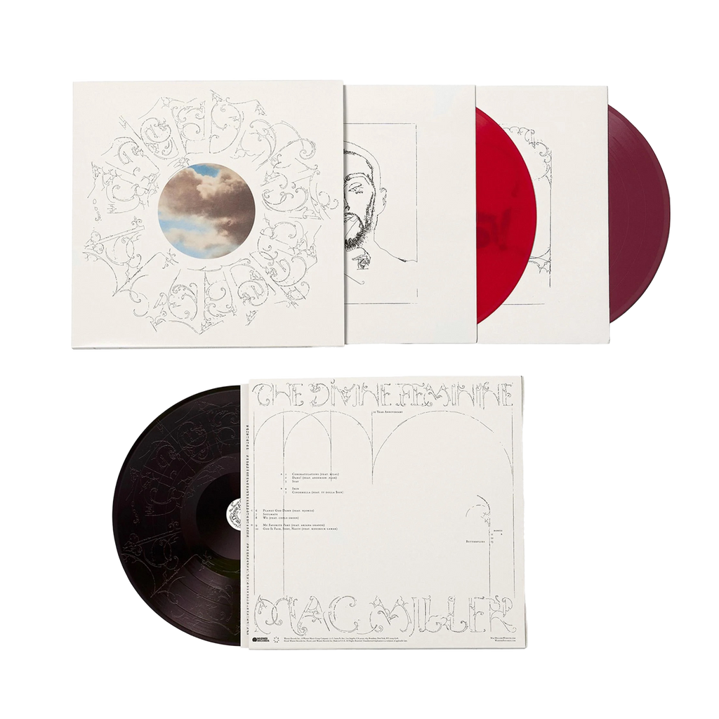 Mac Miller / The Divine Feminine 3xLP Apple + Fruit Punch + Black Ice Vinyl