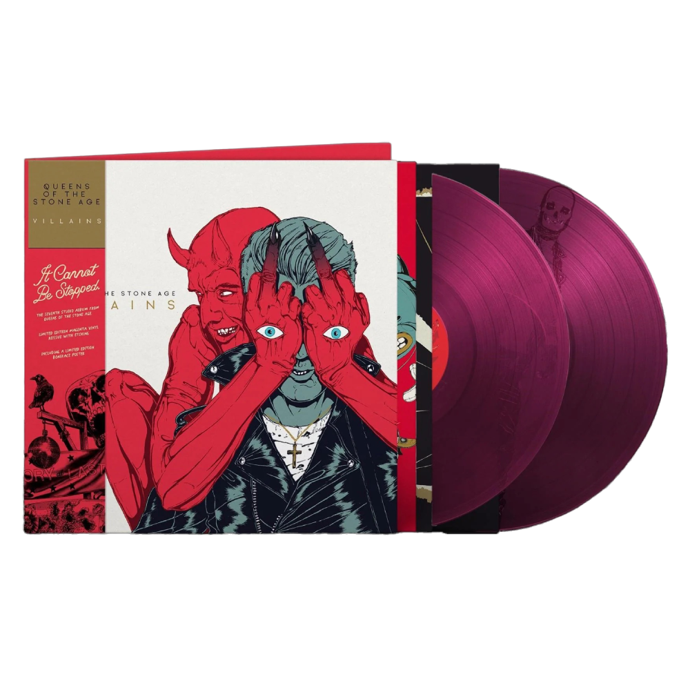 Queens Of The Stone Age / Villains 2xLP Clear Magenta Vinyl
