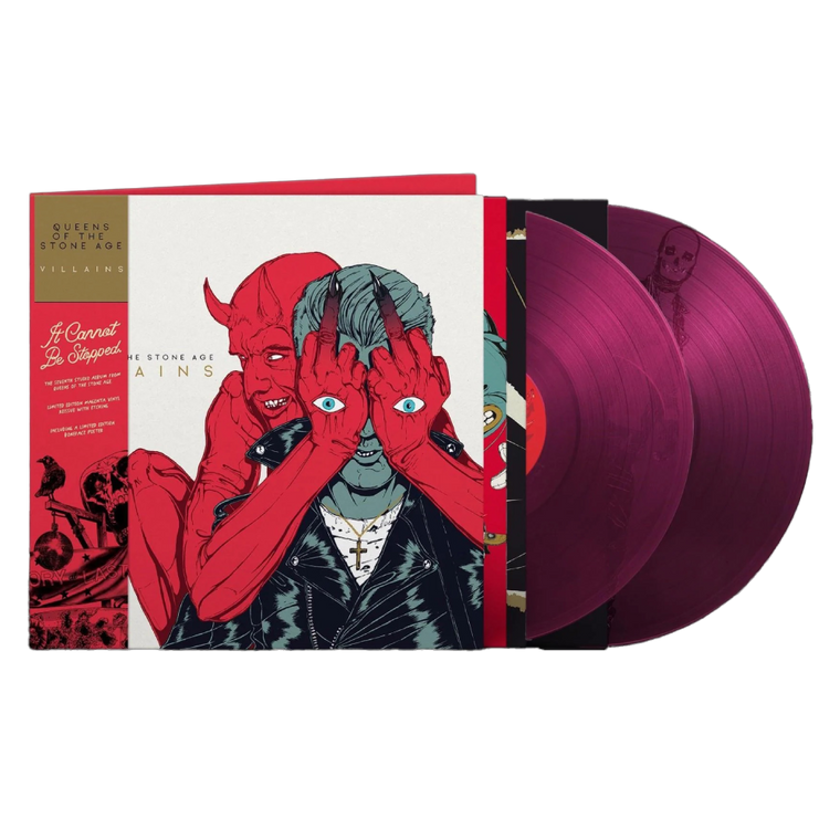 Queens Of The Stone Age / Villains 2xLP Clear Magenta Vinyl