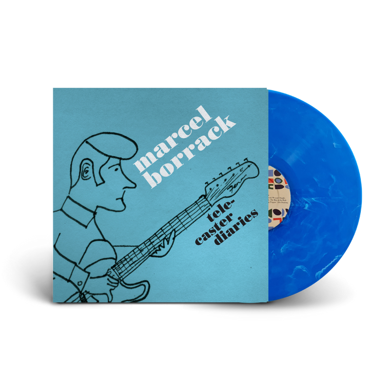 Marcel Borrack / Telecaster Diaries LP Limited Edition Dappled Blue Vinyl