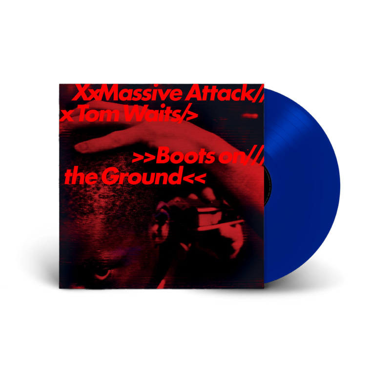 Massive Attack & Tom Waits / Boots On The Ground 12" 180g 'EcoSonic' Red, White & Blue Random Coloured Vinyl