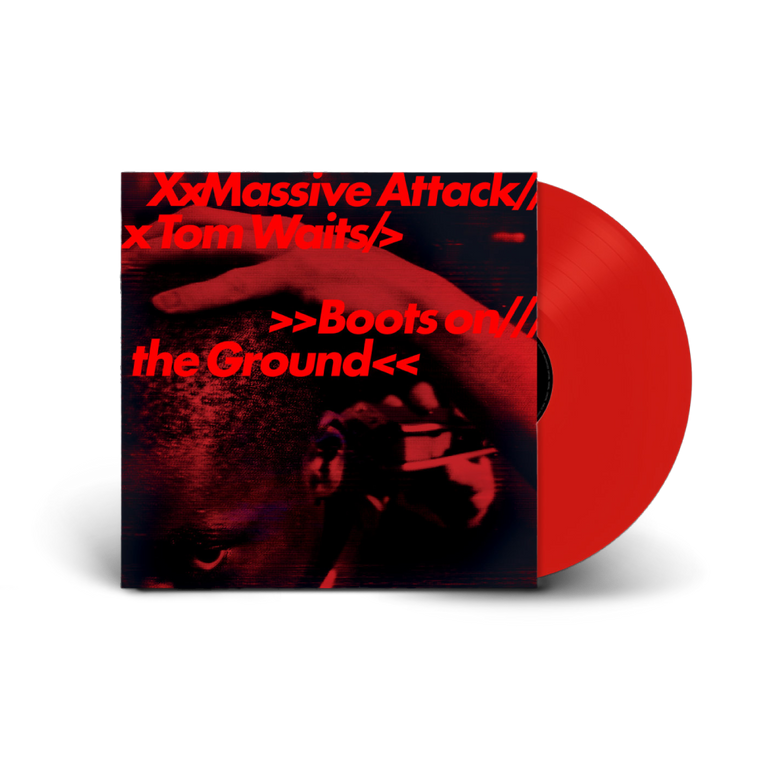Massive Attack & Tom Waits / Boots On The Ground 12" 180g 'EcoSonic' Red, White & Blue Random Coloured Vinyl