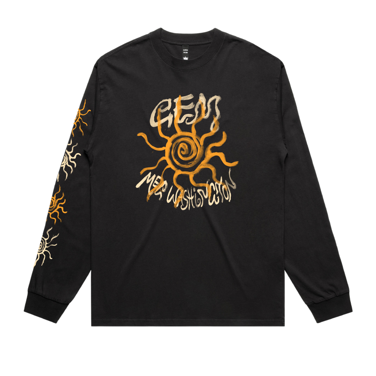 Meg Washington / GEM Sun Faded Black Longsleeve